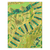 Ethic Tribal Ornament - Greens and Gold Tafelkleed (Voorkant)