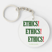 Ethiek! Ethiek! Ethiek!" Sleutelhanger (Voorkant)