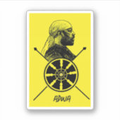 Ethiopia Adwa Menelik Sticker (Voorkant)