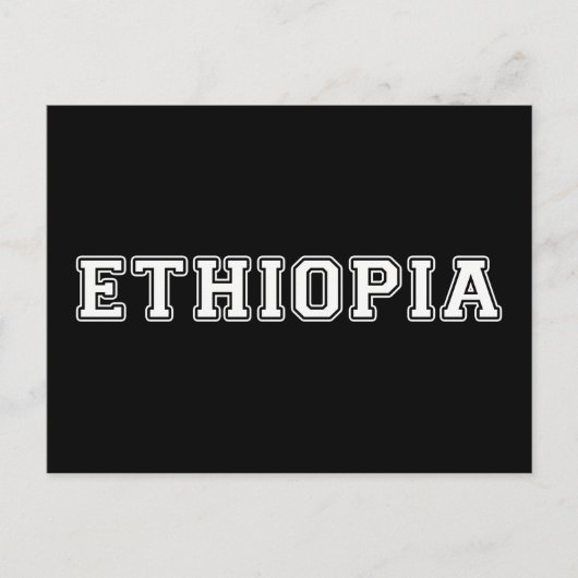 Ethiopia Briefkaart (Voorkant)
