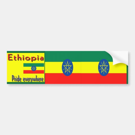 Ethiopia Bumpersticker (Voorkant)