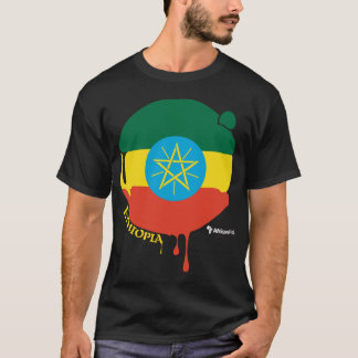 Ethiopia drups Black T-shirt