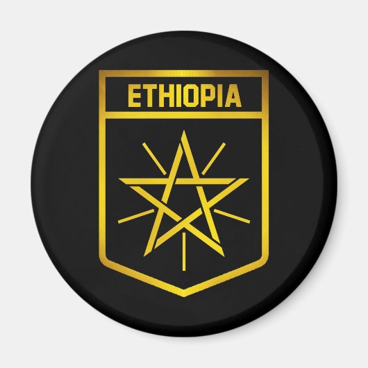 Ethiopia Emblem Magneet (Voorkant)