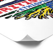 Ethiopia Ethiopian Uk Verenigd Koninkrijk - Britse Poster (Hoek)