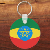 Ethiopia Fisheye Flag Sleutelhanger (Voorkant)
