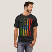 Ethiopia Flag America US It is in my DNA  Ethiopia T-shirt (Voorkant volledig)