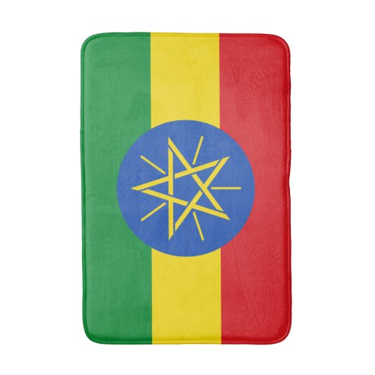Ethiopia Flag Badmat (Voorkant Verticaal)