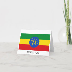 Ethiopia Flag Bedankkaart