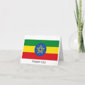Ethiopia Flag Bedankkaart (Voorkant)