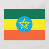 Ethiopia Flag Briefkaart (Voorkant)
