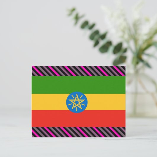 Ethiopia Flag Briefkaart (Staand voorkant)