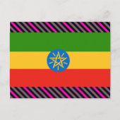 Ethiopia Flag Briefkaart (Voorkant)