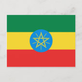 Ethiopia Flag Briefkaart (Voorkant)