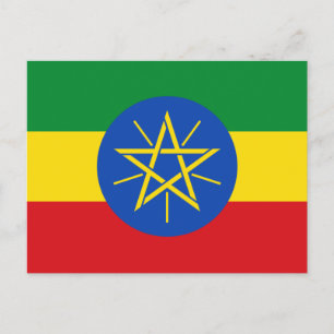 Ethiopia Flag Briefkaart