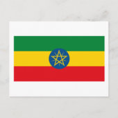 Ethiopia Flag Briefkaart (Voorkant)