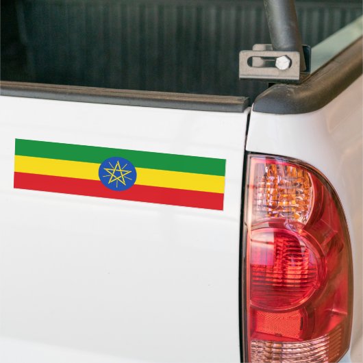Ethiopia Flag Bumpersticker (Op Truck)