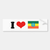 Ethiopia Flag Bumpersticker (Voorkant)