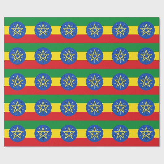 Ethiopia Flag Cadeaupapier (Vlak)