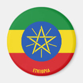 Ethiopia Flag Charming Patriotic Magneet (Voorkant)