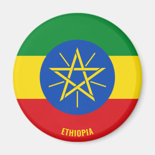 Ethiopia Flag Charming Patriotic Magneet