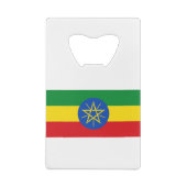 Ethiopia Flag Creditkaart Flessenopener (Achterkant)