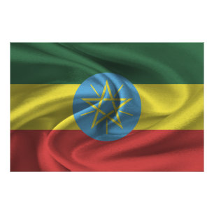 Ethiopia Flag Foto Afdruk