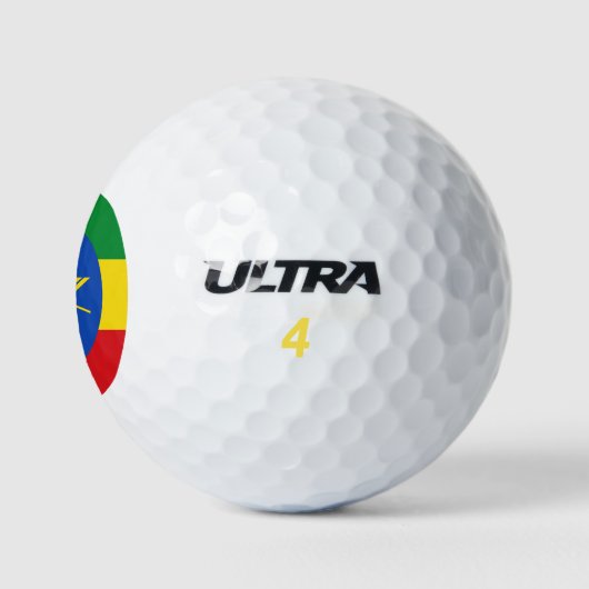 Ethiopia Flag Golfballen (Logo)