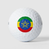 Ethiopia Flag Golfballen (Voorkant)