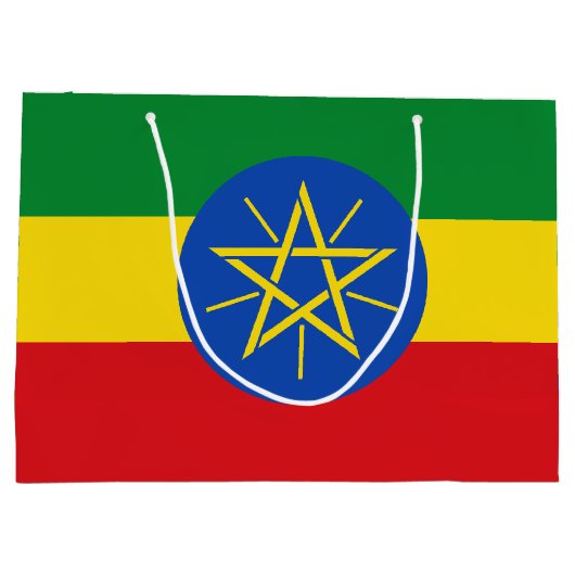 Ethiopia Flag Groot Cadeauzakje (Achterkant)