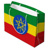 Ethiopia Flag Groot Cadeauzakje (Achterkant Gekanteld)