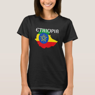 Ethiopia Flag Habesha Map Proud Africa T-shirt