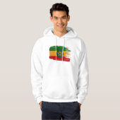 Ethiopia Flag Hoodie (Voorkant volledig)