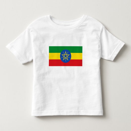 Ethiopia Flag Kinder Shirts (Voorkant)