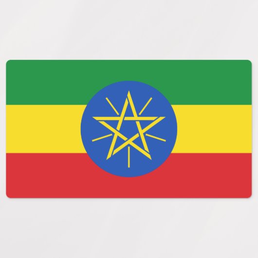 Ethiopia Flag Labels (Design 2)