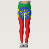 Ethiopia Flag Leggings (Voorkant)