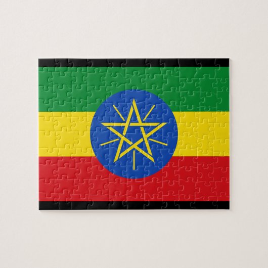 Ethiopia Flag Legpuzzel (Horizontaal)