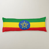 Ethiopia Flag Lichaamskussen (Achterkant)