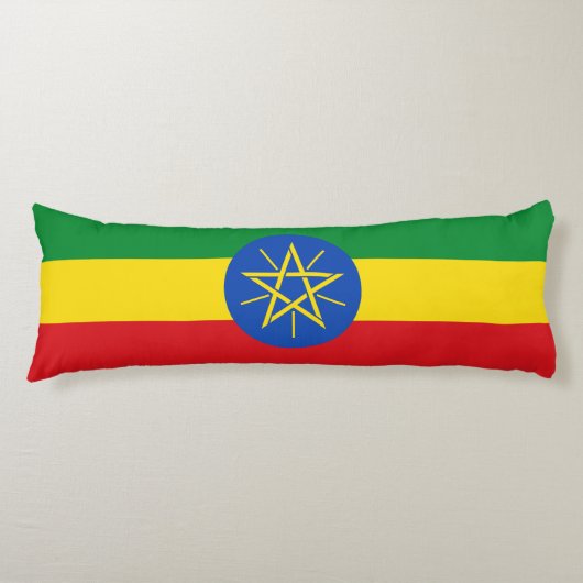 Ethiopia Flag Lichaamskussen (Voorkant)