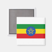 Ethiopia Flag Magneet (Voorkant / Achterkant)
