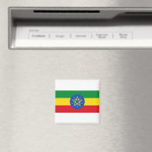 Ethiopia Flag Magneet (Insitu (Vaatwasser))
