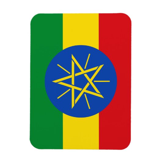 Ethiopia Flag Magneet (Verticaal)