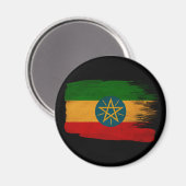 Ethiopia Flag Magneet (Voorkant / Achterkant)
