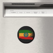 Ethiopia Flag Magneet (Insitu (Vaatwasser))