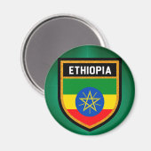 Ethiopia Flag Magneet (Voorkant / Achterkant)