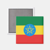 Ethiopia Flag Magnet (Voorkant / Achterkant)
