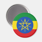 Ethiopia Flag Magnet (Voorkant / Achterkant)
