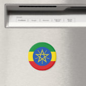 Ethiopia Flag Magnet (Insitu (Vaatwasser))