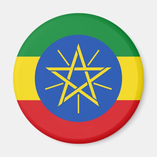 Ethiopia Flag Magnet (Voorkant)