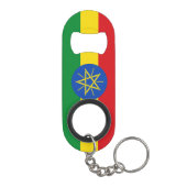 Ethiopia Flag Mini Flessenopener (Achterkant)