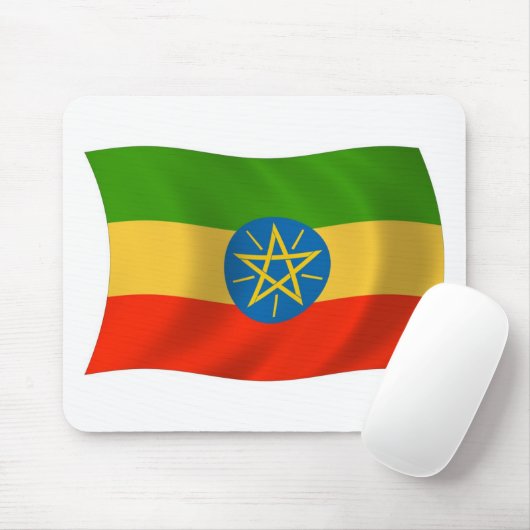 Ethiopia Flag Mousepad Muismat (Met muis)
